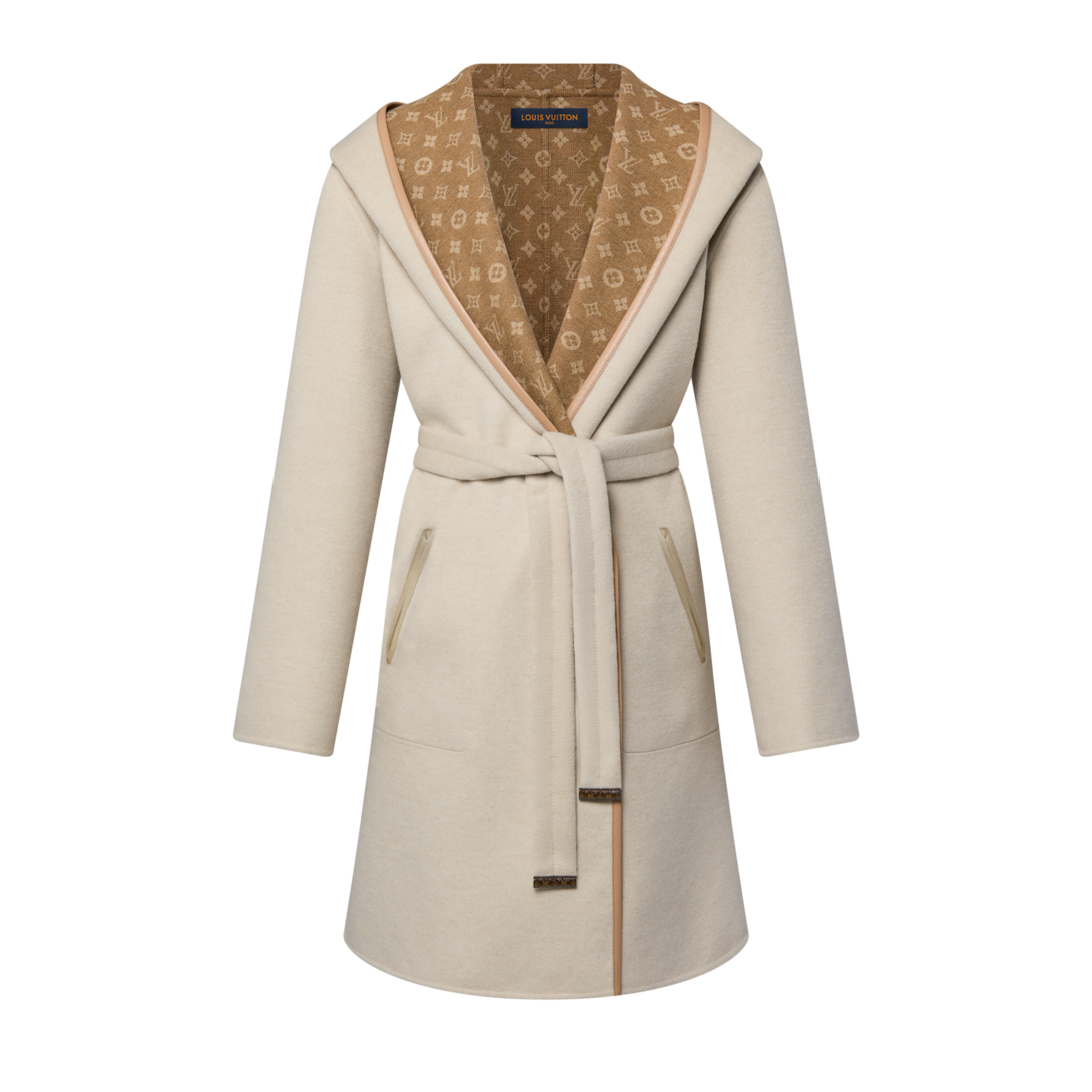 Louis Vuitton フード付きロングコート ベージュ　34 Louis Vuitton フード付きロングコート ベージュ 34 Louis Vuitton